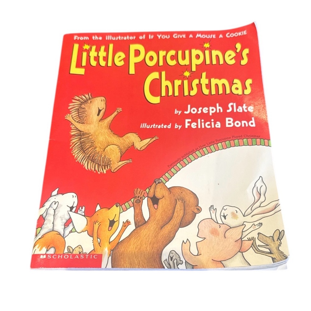 SCHOLASTIC Little Porcupine's Christmas by Joseph Slate 2001 Paperback